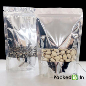 Aluminum-Coating-Stand-Up-Pouch-With-Zipper-And-Clear-Window